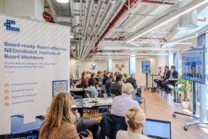 Picture taken at a NEDonBoard panel and networking event