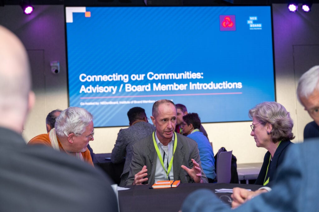 Picture of entrepreneurs pitching to NEDs and board advisors