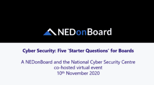 5 starter questions for boards NCSC & NEDonBoard co-event