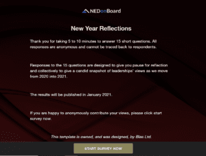New Year 2021 boardroom reflections