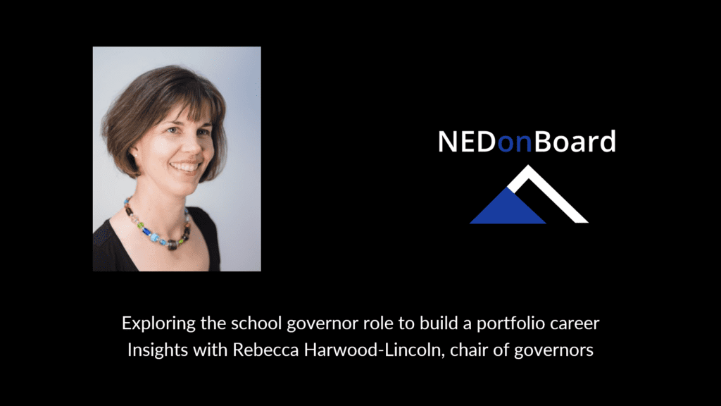 Become a school governor as a start to your NED career