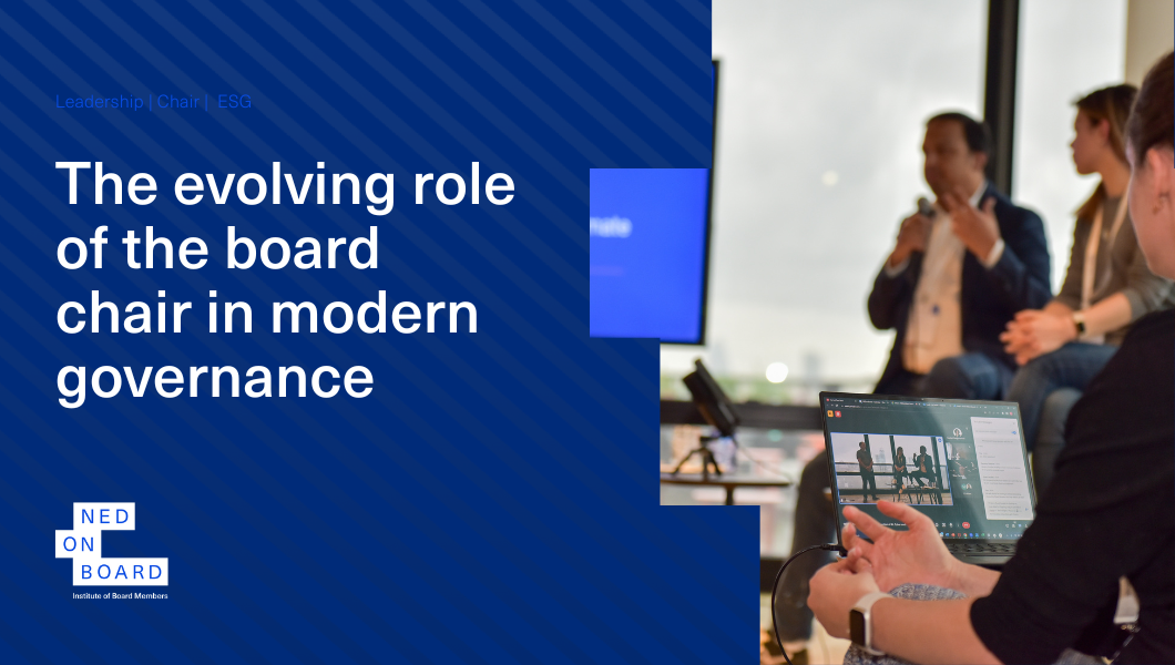 The evolving role of the chair in modern governance