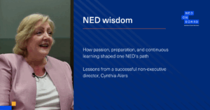 Cynthia Alers whose NED career we are discussing in the blog