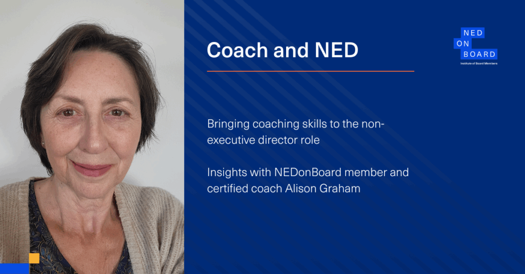 Picture of NEDonBoard member, NED and coach Alison Graham