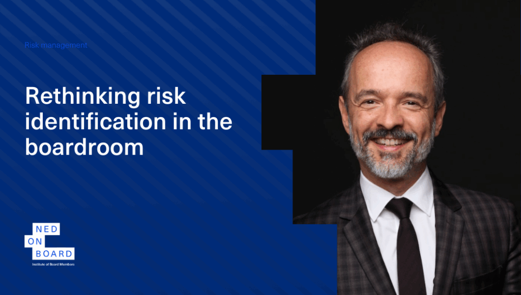 Picture of Julien Haye, author of article about risk identification for non-executive directors