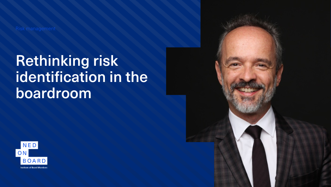 Picture of Julien Haye, author of article about risk identification for non-executive directors