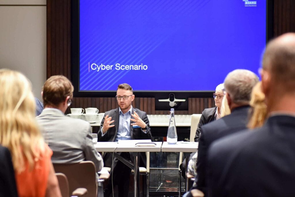 A meeting held for Cyber Scenario