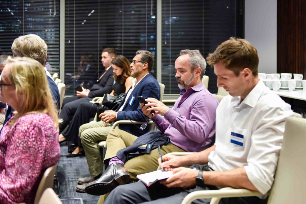 People attending meetings