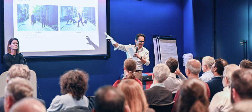 People gathered for a conference meeting