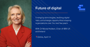 Picture of Dr Nicola Hodson, speaker at a NEDonBoard event on the future of digital